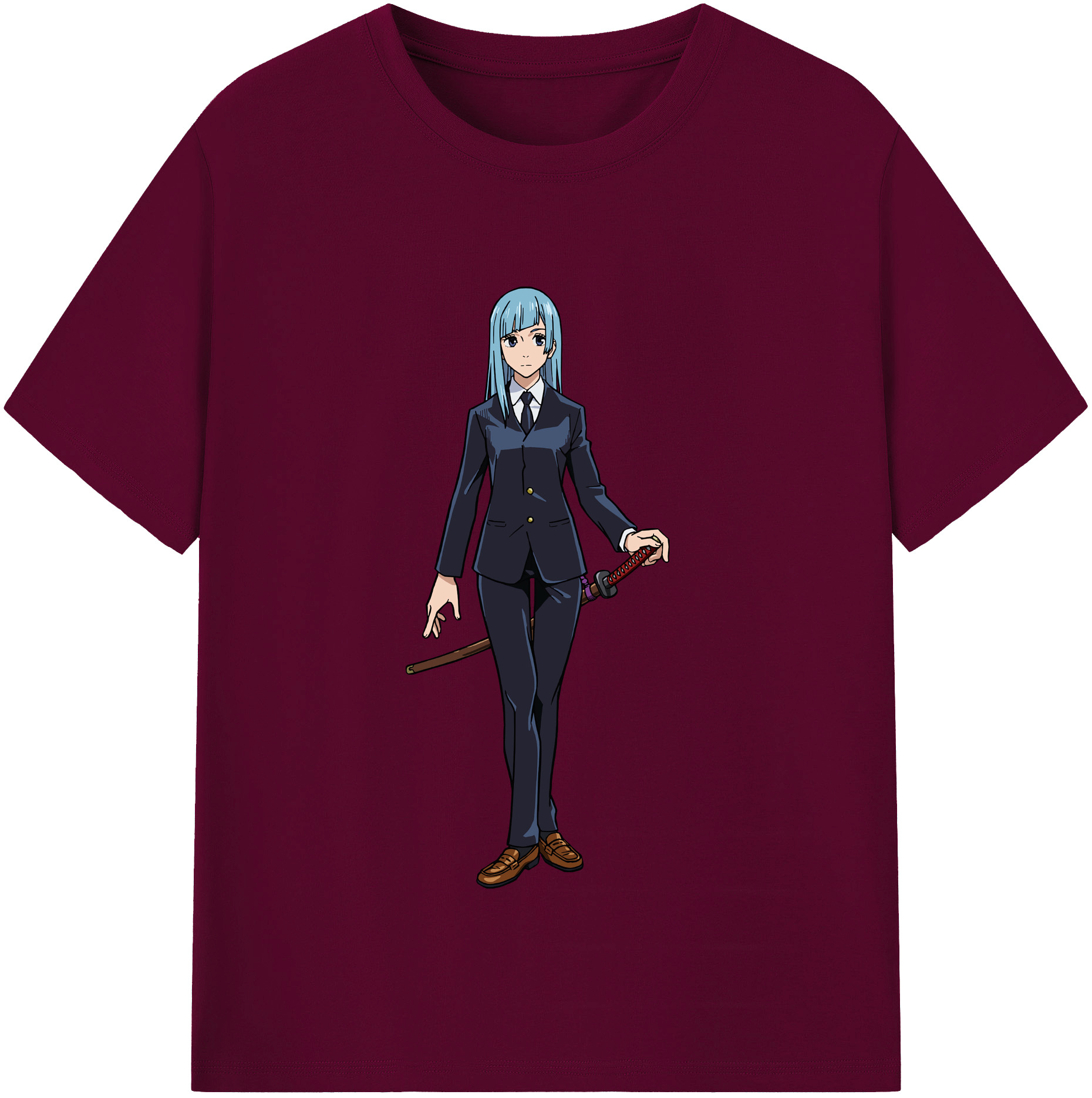 （画像用） 呪術廻戦 Jujutsu Kaisen レディースカジュアルプリントTシャツ（綿100％）